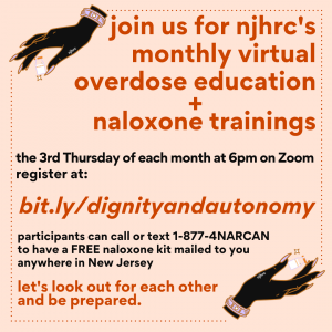 Virtual Naloxone Training Flyer